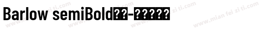Barlow semiBold字体字体转换